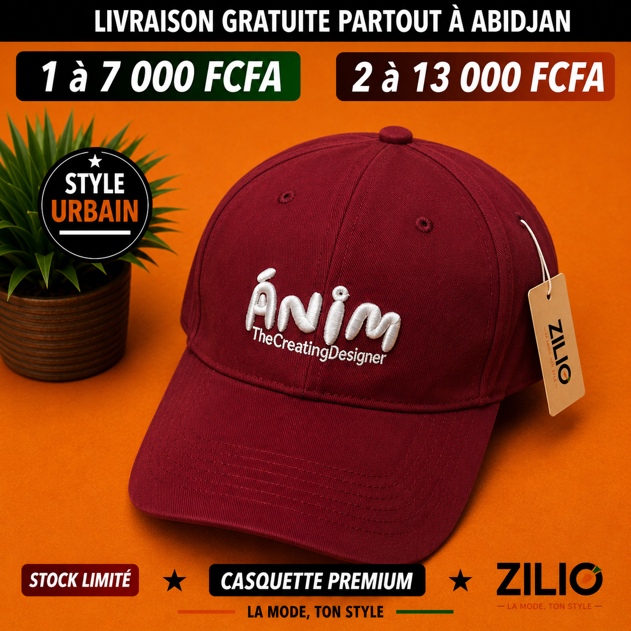 Casquettes Anim