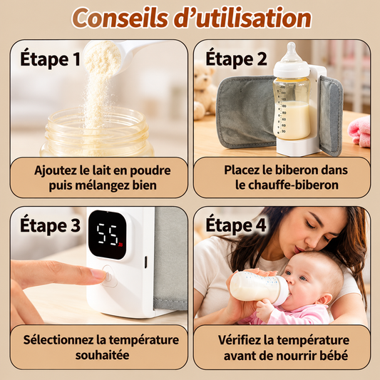 Chauffe-Biberon Portable Sans Fil™
