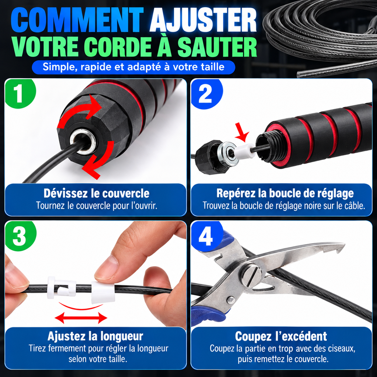 Corde à Sauter Fitness Pro™