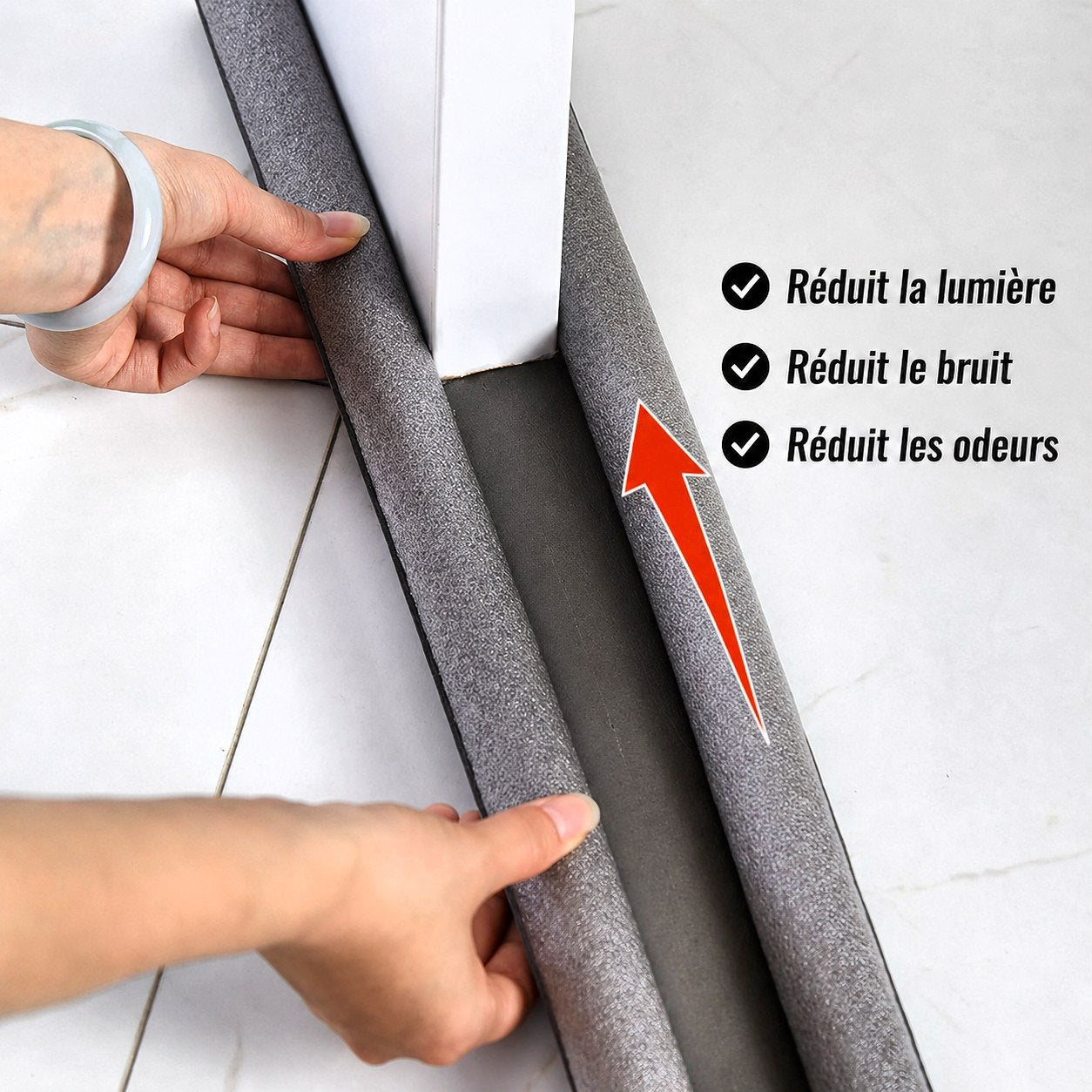 Tapis Stop-Insectes – Bloque Cafards, Poussière et Courants d'Air en 1 Minute