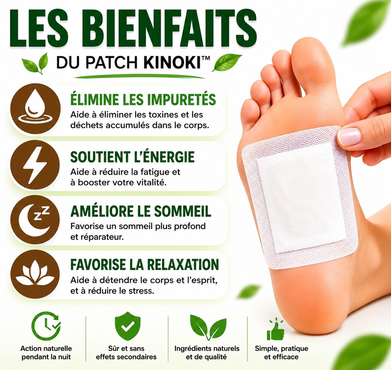 PATCH KINOKI™ : Le Patch Détox qui guérrit votre corps pendant votre sommeil