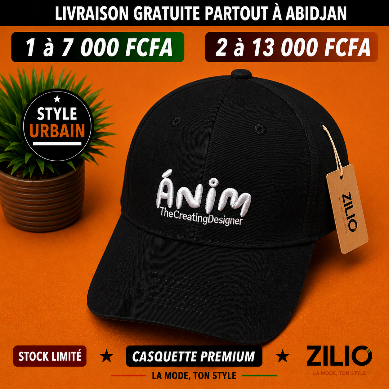 Casquettes Anim
