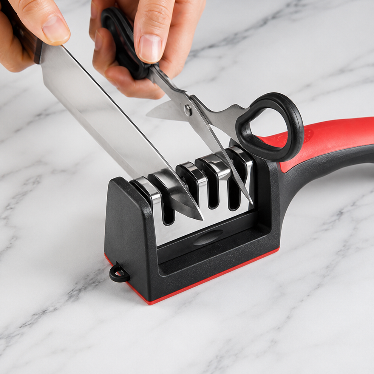 Aiguiseur de Couteaux Professionnel 3-en-1