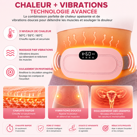 Ceinture Chauffante Anti-Douleurs Menstruelles