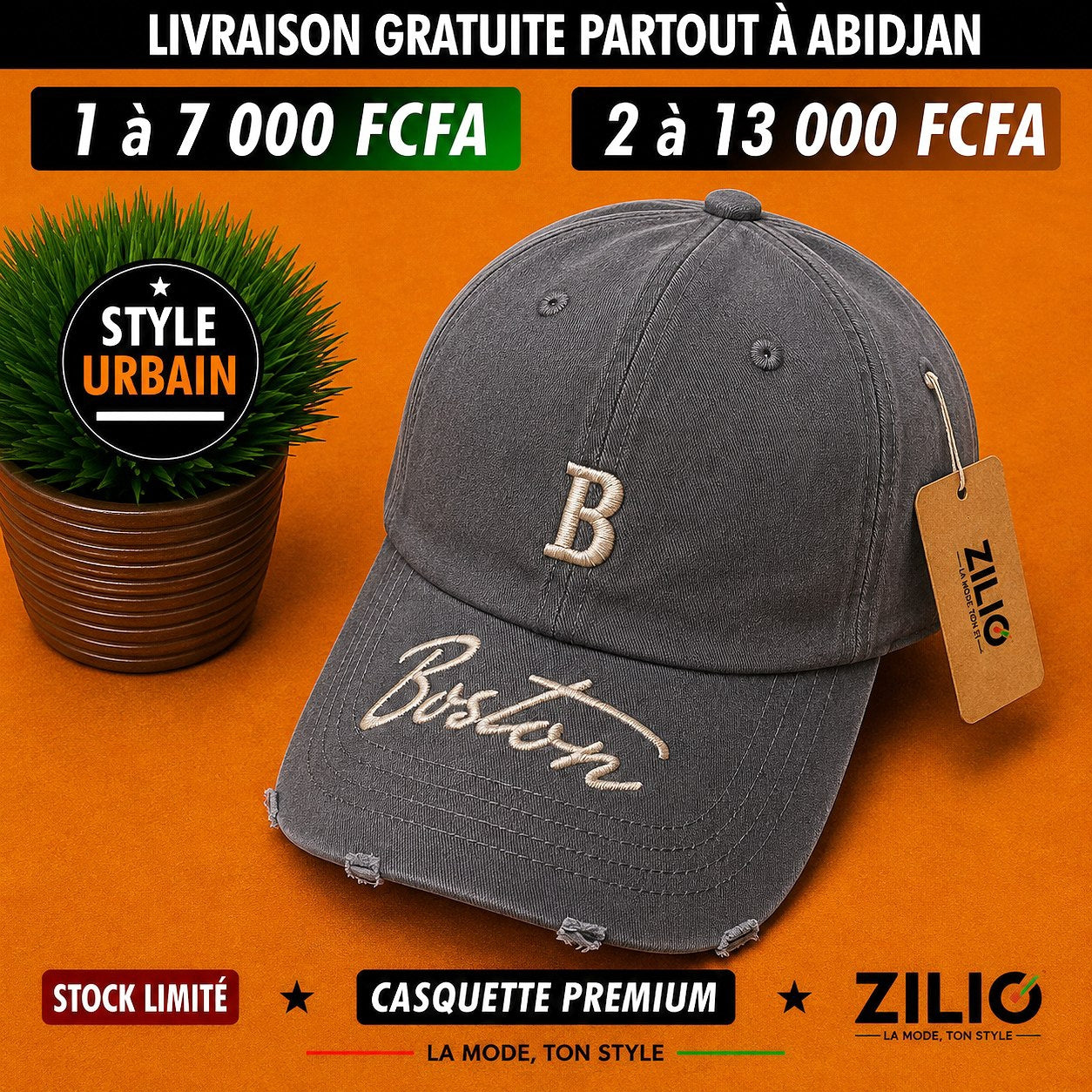 Casquettes Boston