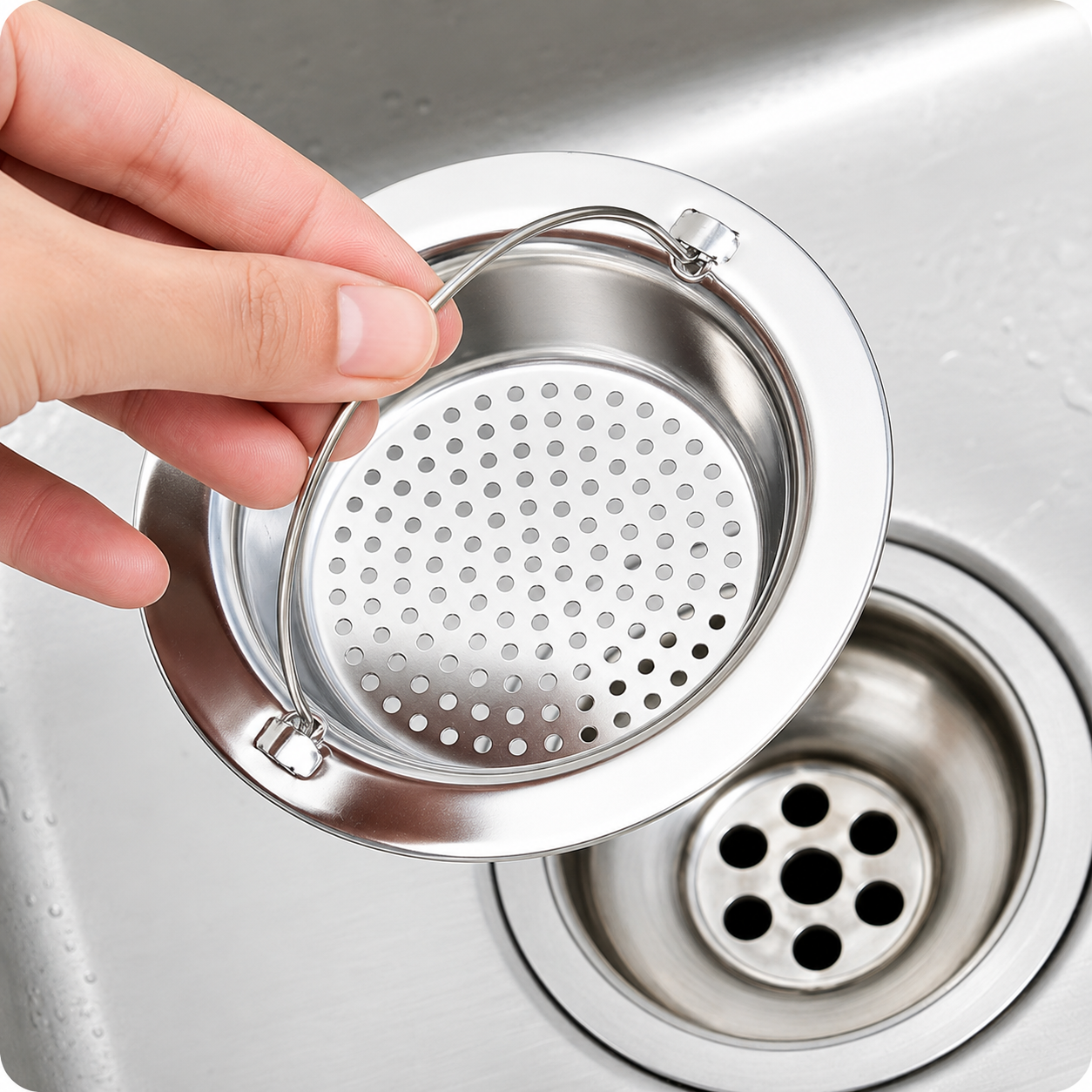 FILTRE ÉVIER LAVABO ANTI-BOUCHAGE
