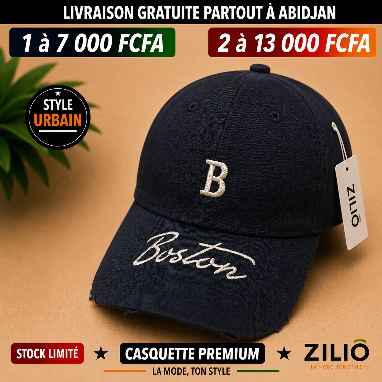 Casquettes Boston