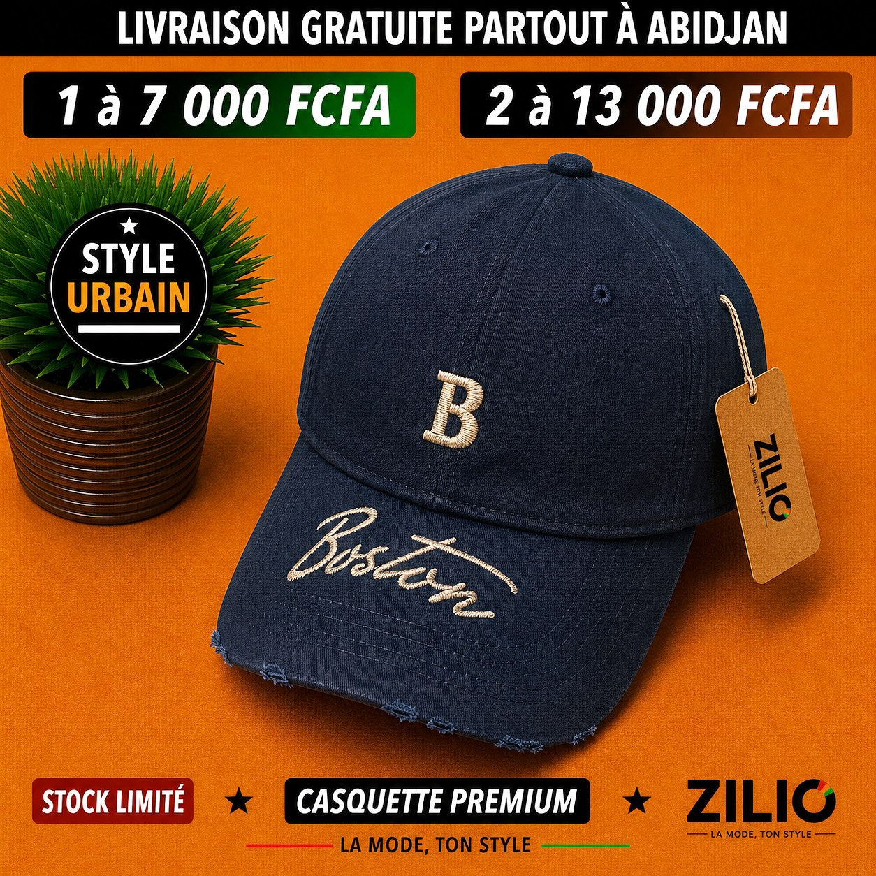 Casquettes Boston