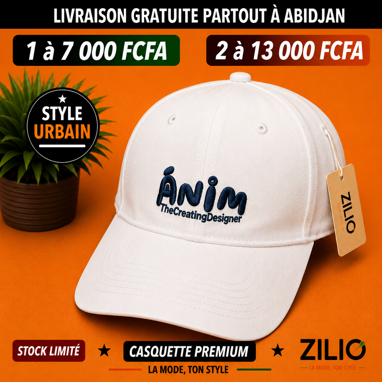 Casquettes Anim
