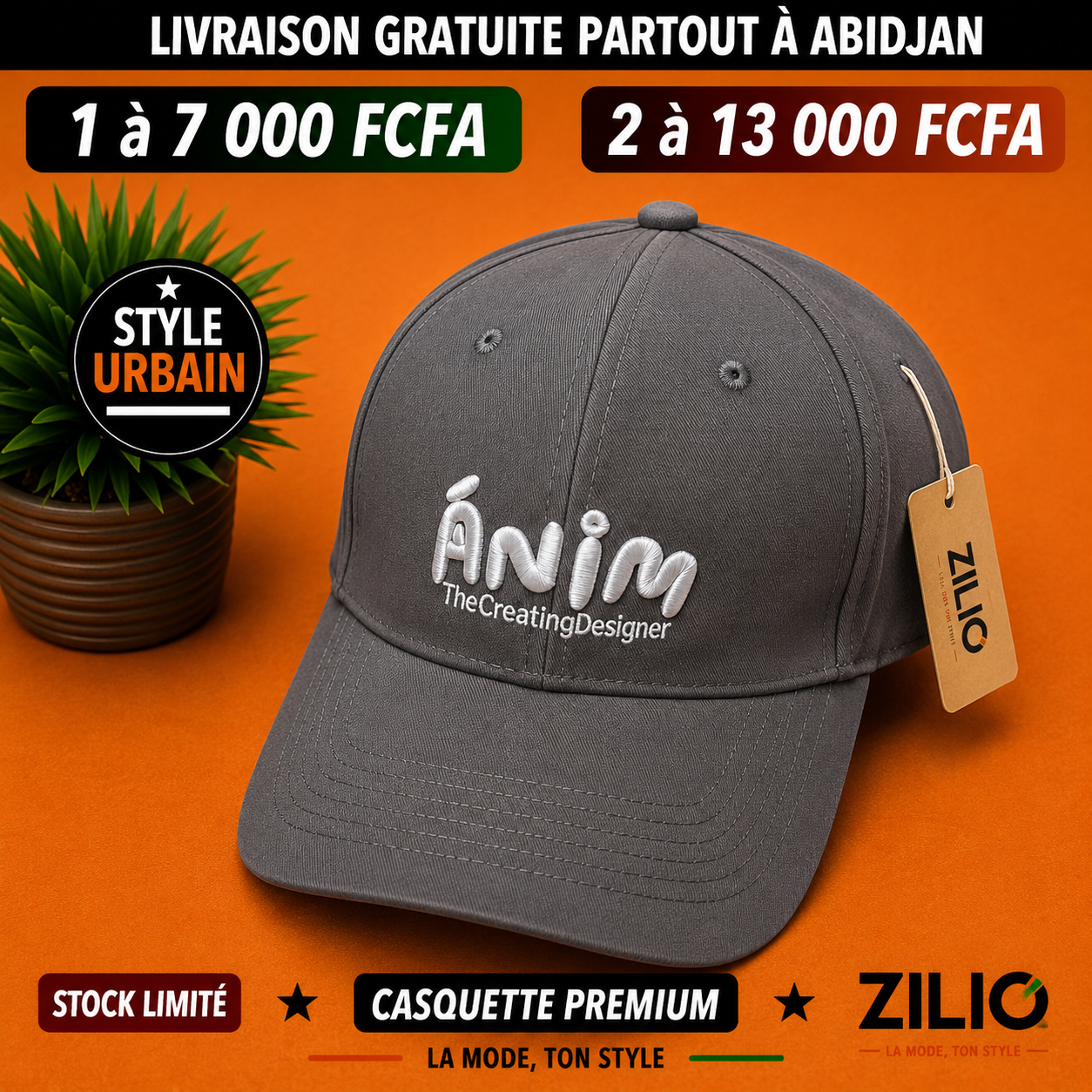 Casquettes Anim