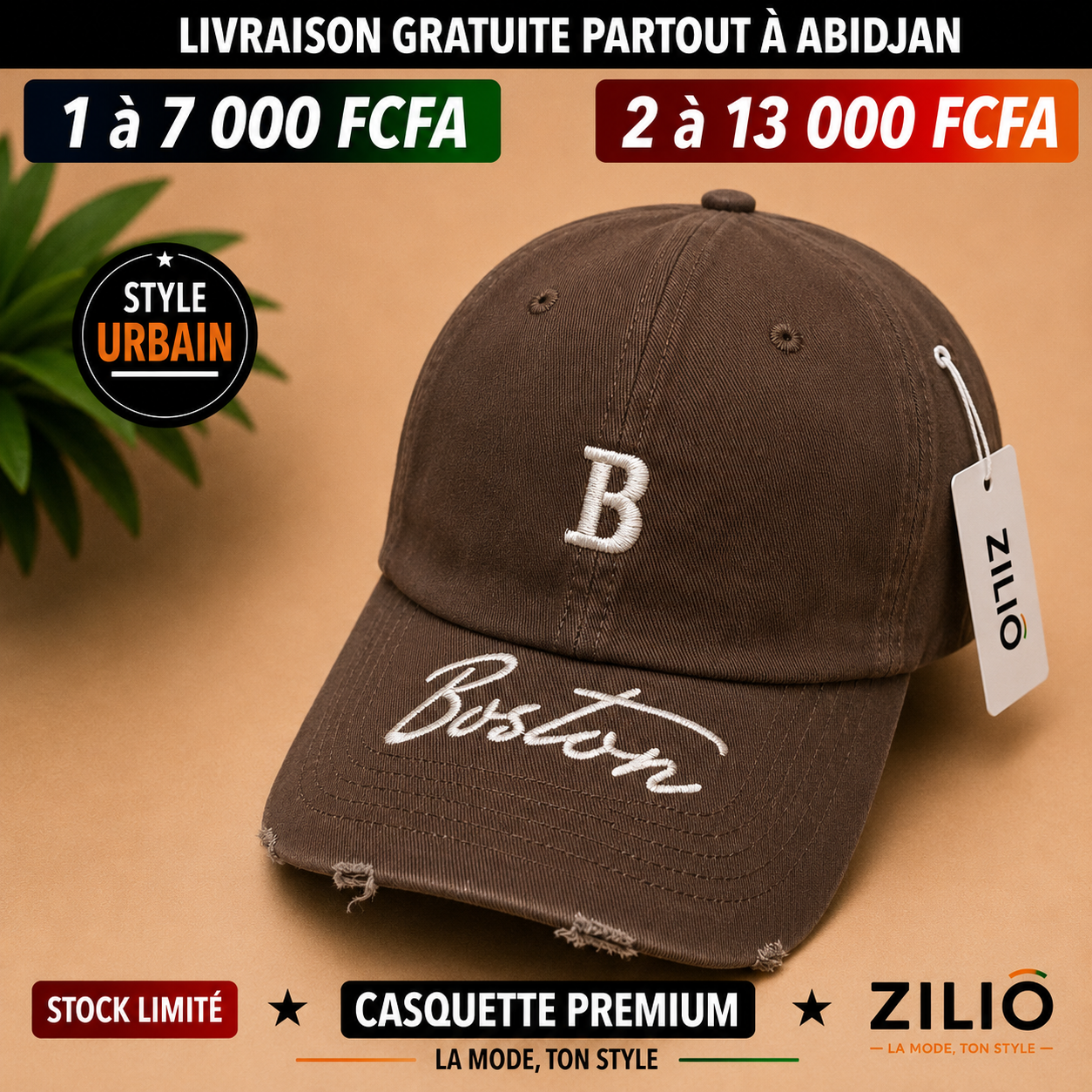 Casquettes Boston