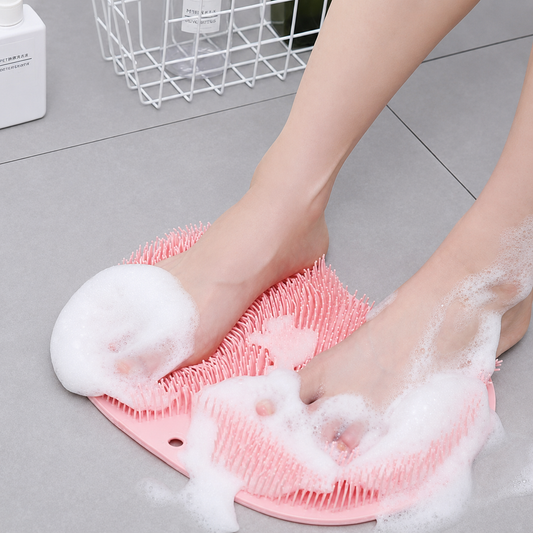 Tapis de Massage & Nettoyage des Pieds 2-en-1