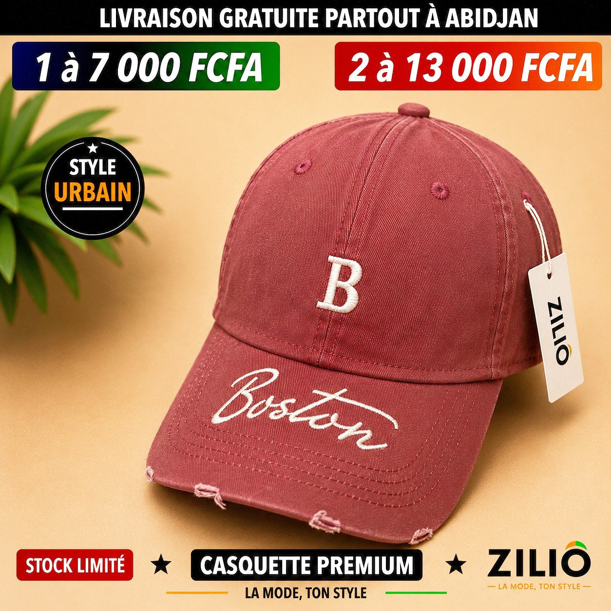 Casquettes Boston