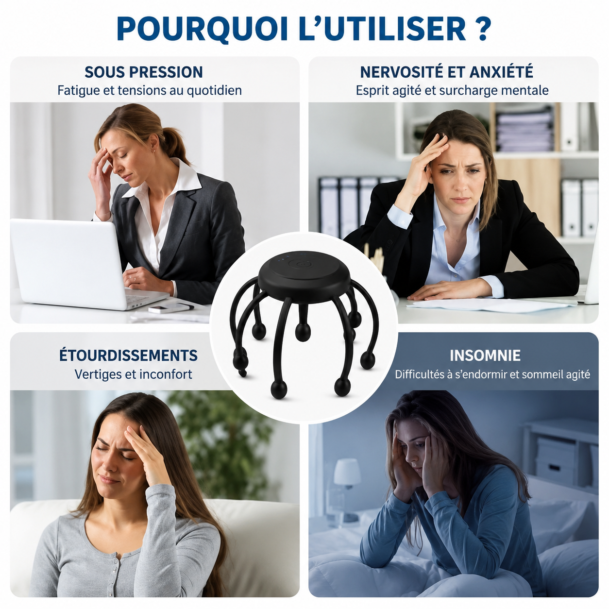 Masseur de Tête Relaxant